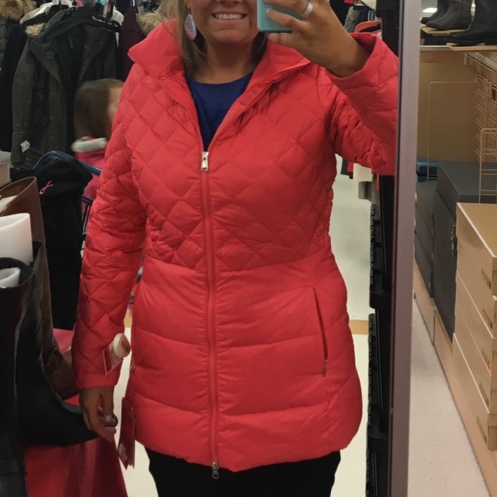North Face 550 Spiced Coral Parka L